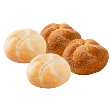 Witte of volkoren kaiserbroodjes